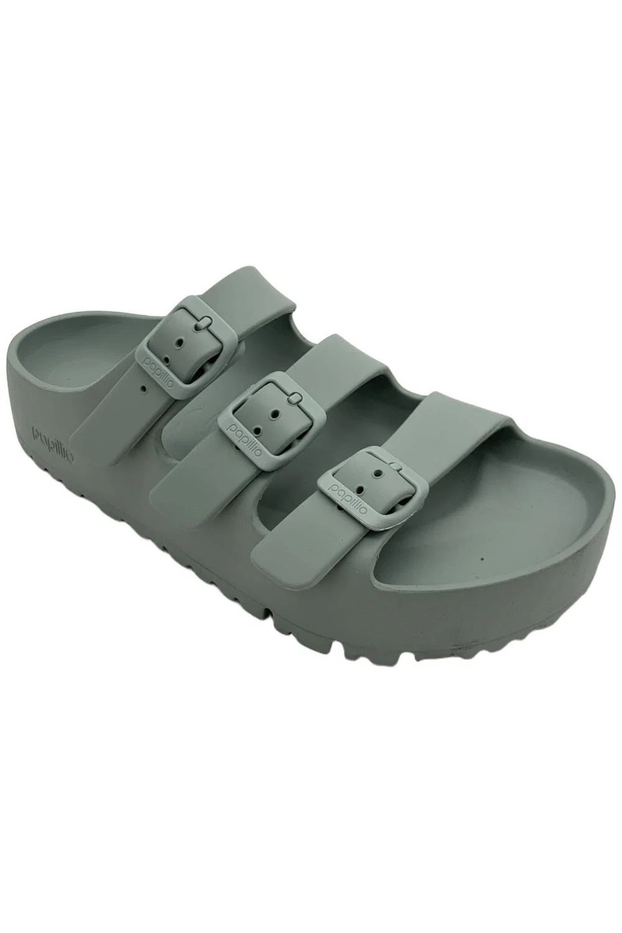 Birkenstock Women's Florida III Pap Flex Platform Sandals Sage - Medium